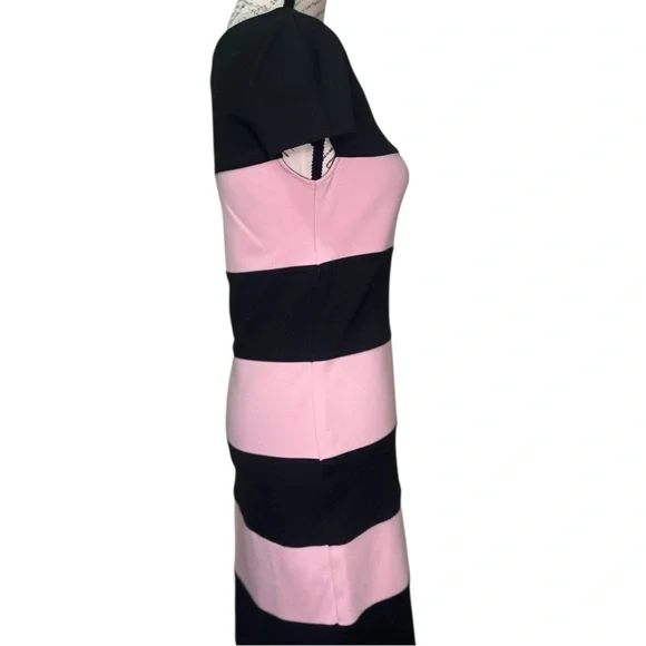 Yoana Baraschi | Black and Pink Striped Dress for Women Size Small - Picture 13 of 16